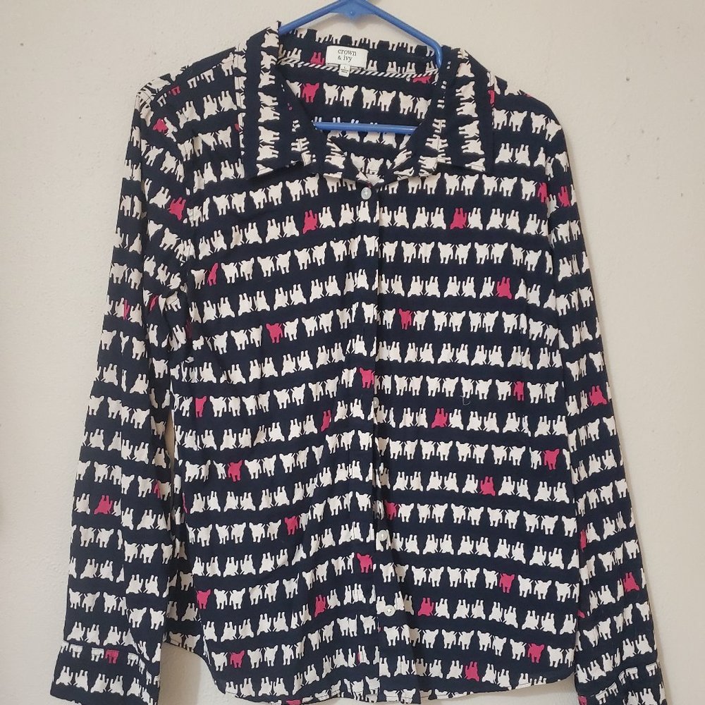 French Bulldog Blouse